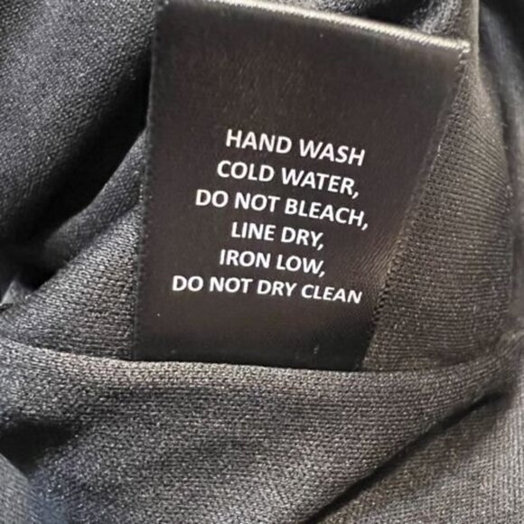 HYFVE Black Asymmetrical Tie Front Skort Skirt Women's L - Picture 7 of 9